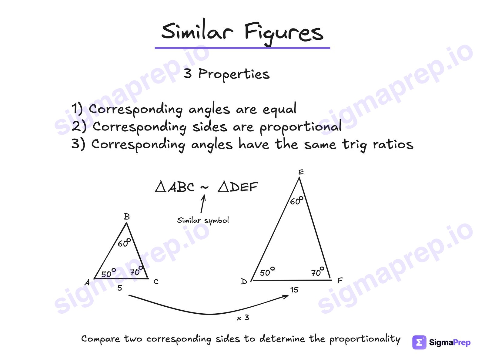 Similar Figures diagram for the SAT