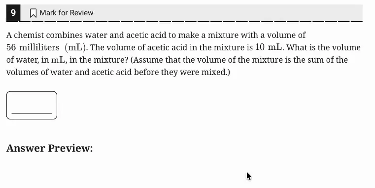 SAT Practice Test 8, Module 1, Question 9 (Linear equations in two variables) as it appears in the walkthrough video